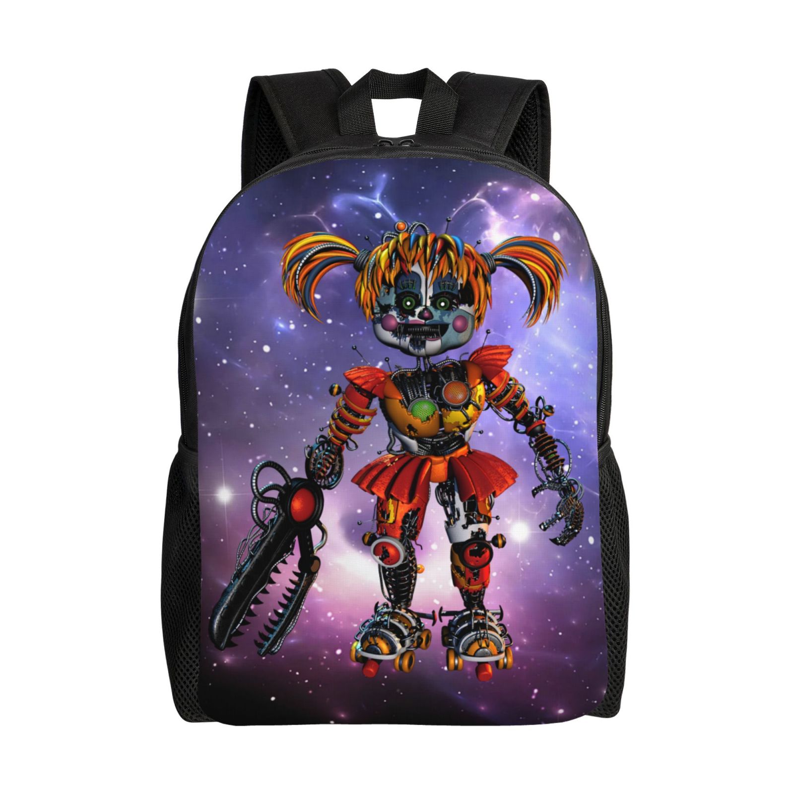 FNAF Five Nights at Freddy's Srap Baby Backpack Casual Adjustable Bookbag School Bag Unisex Laptop Daypack Lightweight Large Capacity Travel Bag Satchel Knapsack